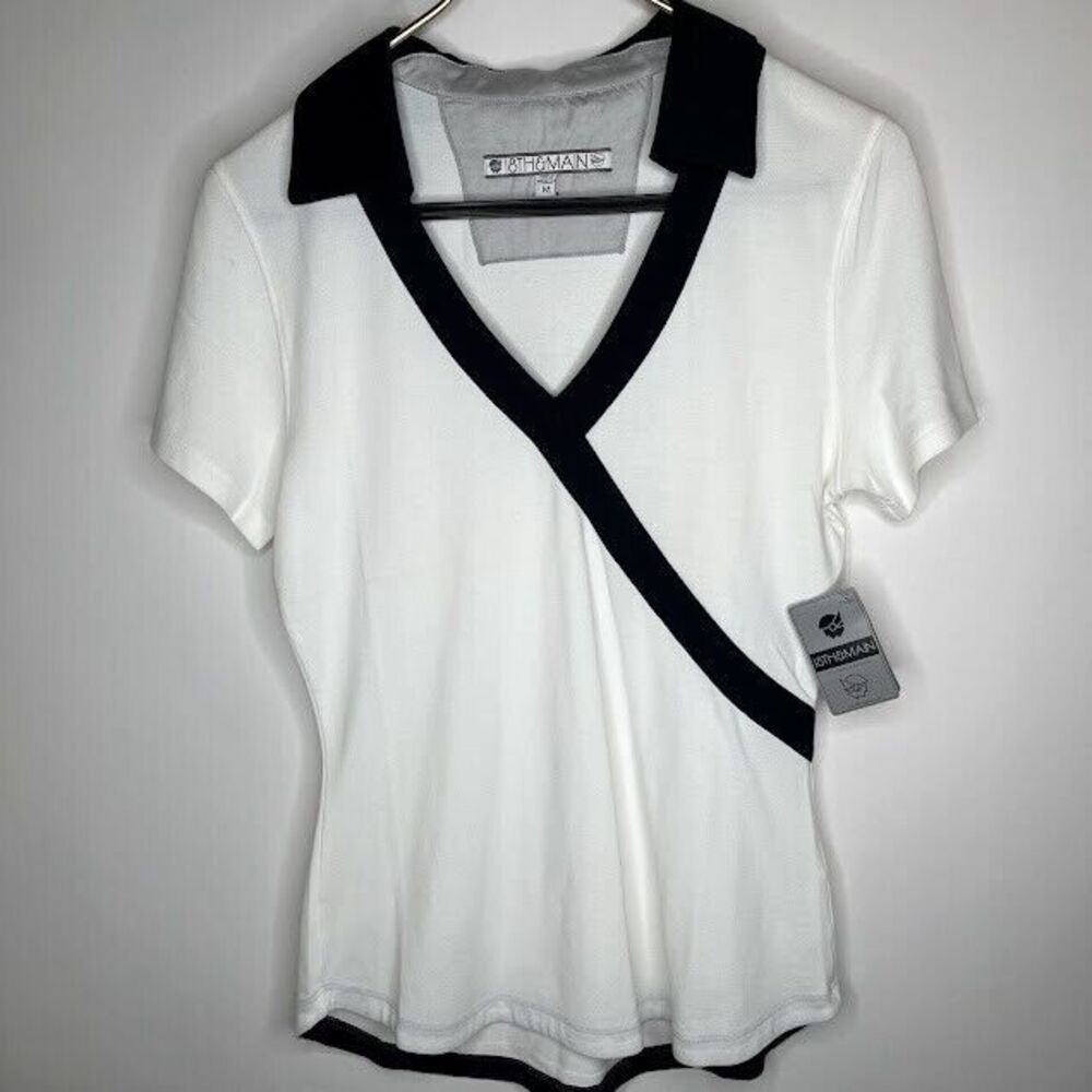 18th & Main golf / tennis shirt NWT white size M